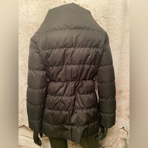Kate Spade ♠️ Black Down Filled Puffer Bow Coat - Picture 7 of 9